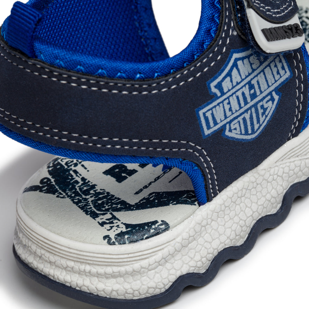 Sandali blu navy con cuciture a contrasto Rams 23