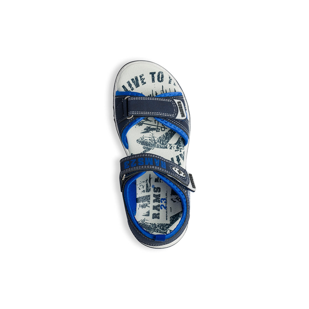Sandali blu navy con cuciture a contrasto Rams 23