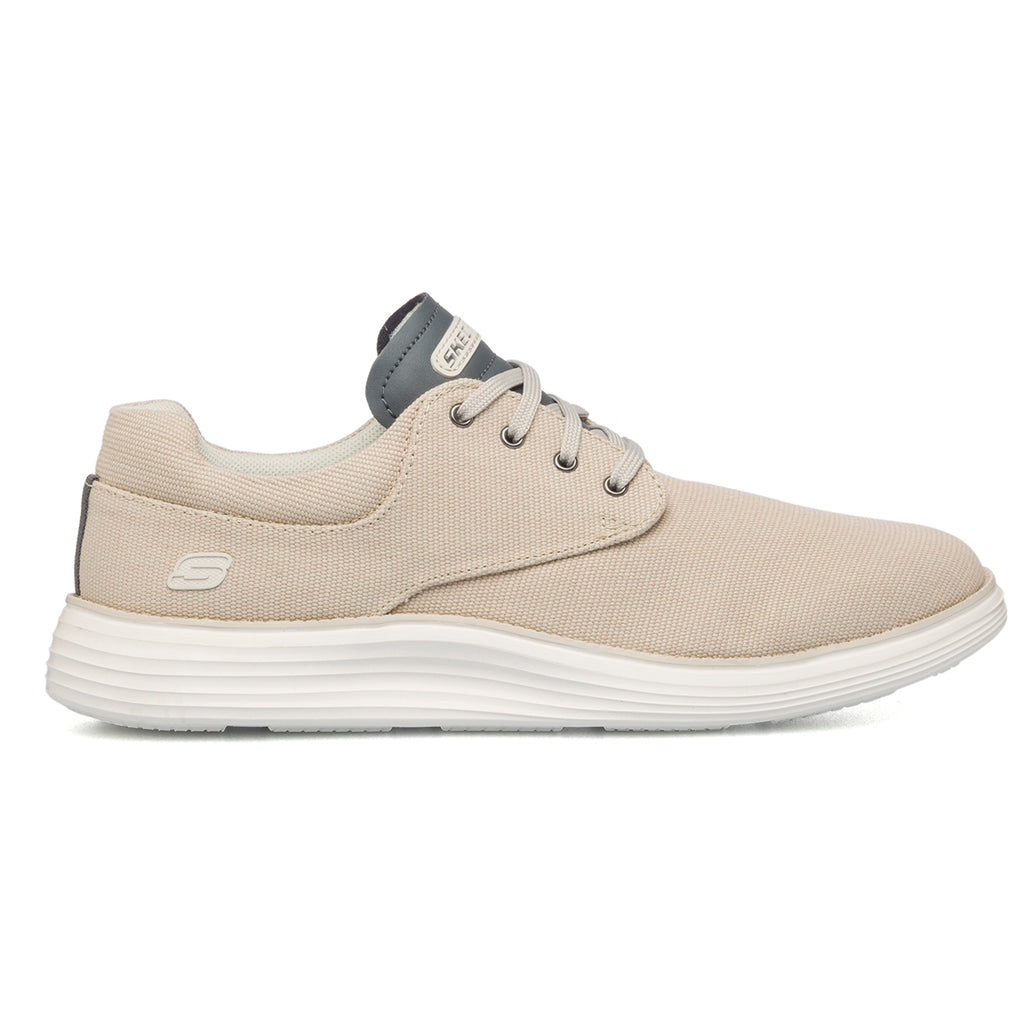 Stringate casual beige in tessuto Skechers Status 2.0