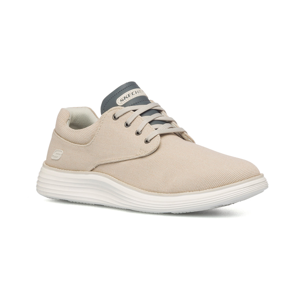 Stringate casual beige in tessuto Skechers Status 2.0