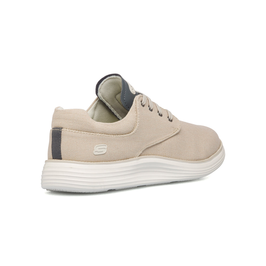 Stringate casual beige in tessuto Skechers Status 2.0