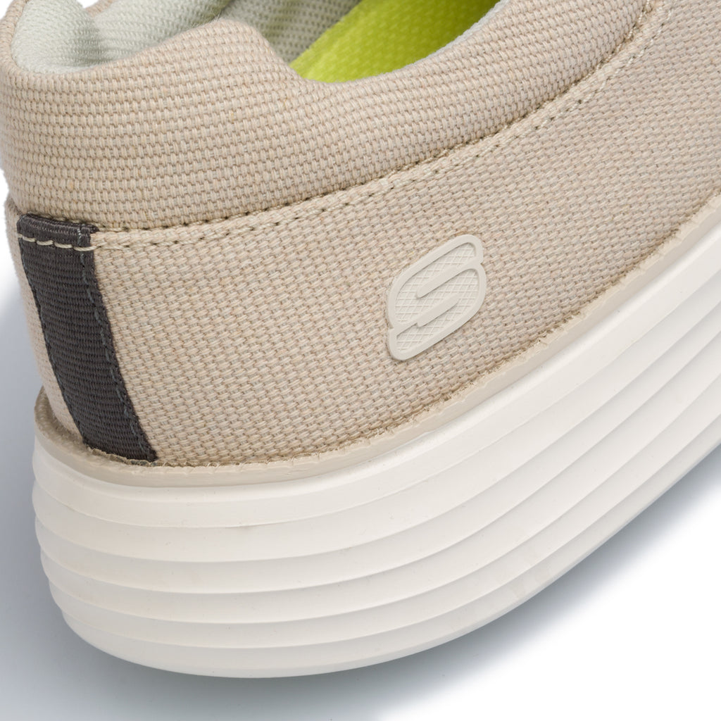 Stringate casual beige in tessuto Skechers Status 2.0