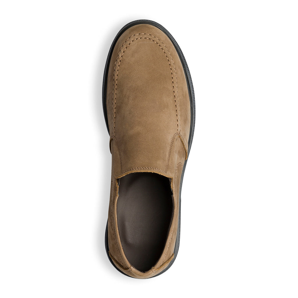 Slip-on taupe in pelle scamosciata Formawell