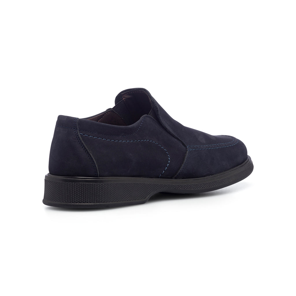 Slip-on comfort blu in pelle scamosciata da uomo Formawell