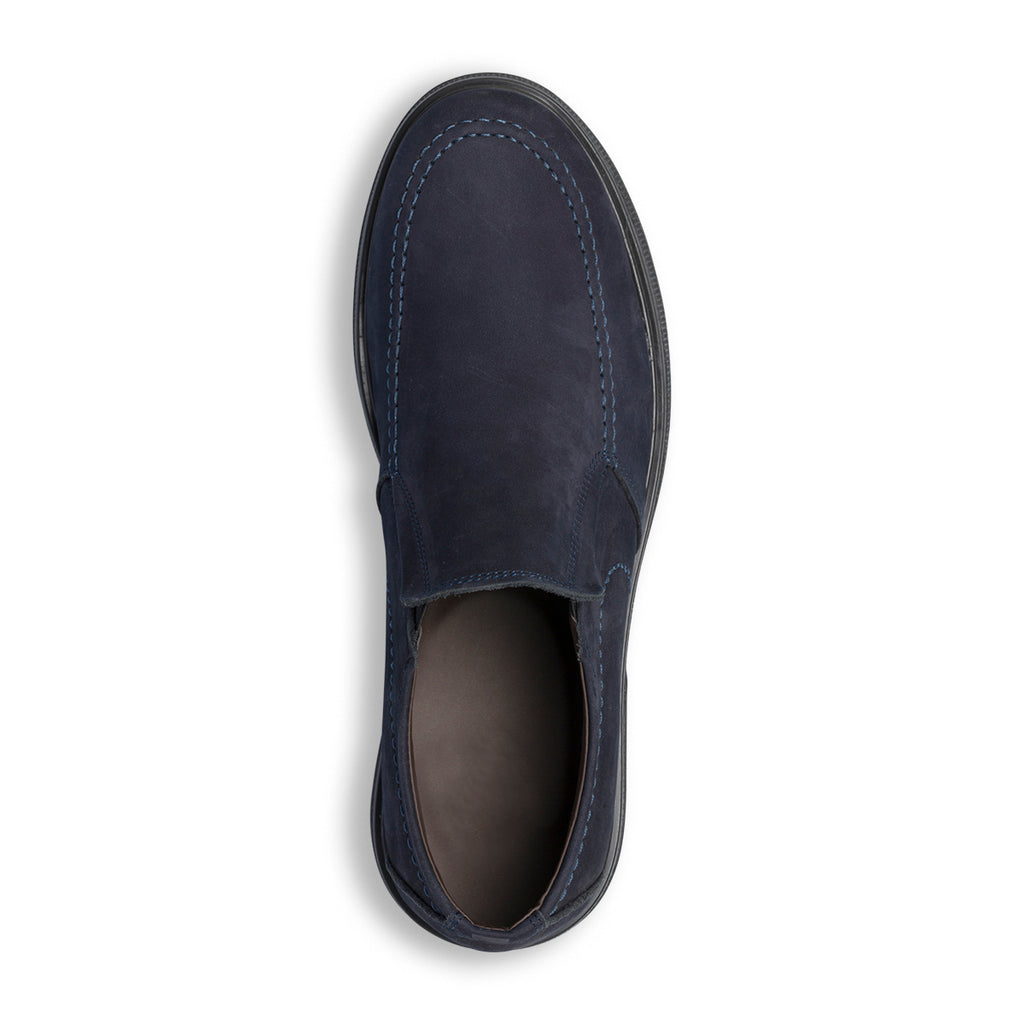 Slip-on comfort blu in pelle scamosciata da uomo Formawell