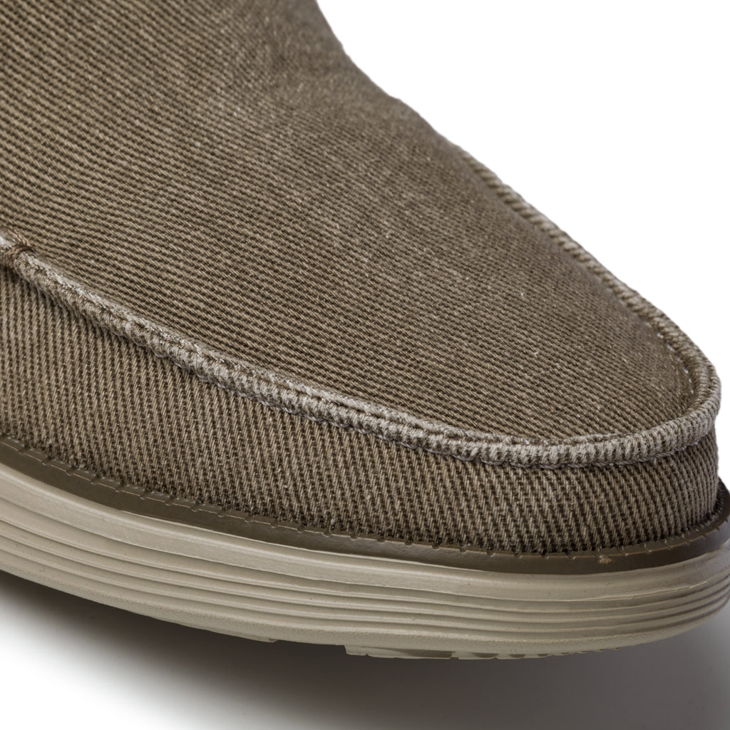 Slip-on beige in tessuto con inserti elastici Skechers Status 2.0 Mosent