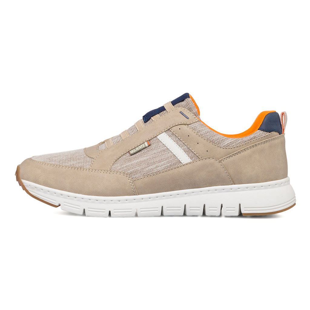 Sneakers slip-on beige da uomo Glams