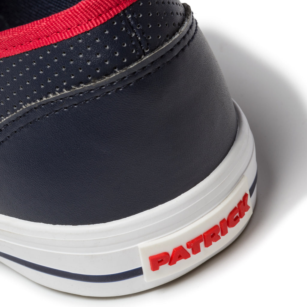 Sneakers blu navy con inserti rossi Patrick