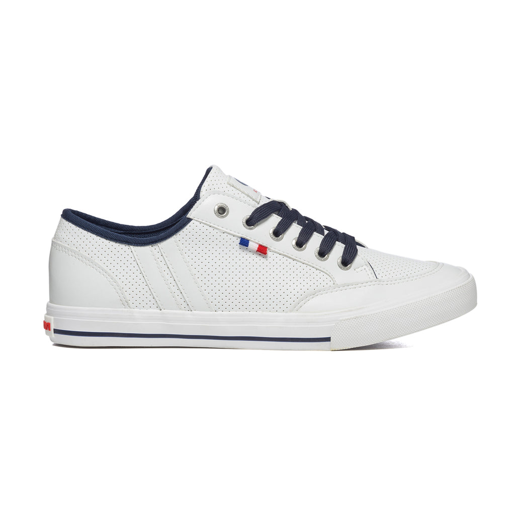 Sneakers bianche con inserti blu Patrick