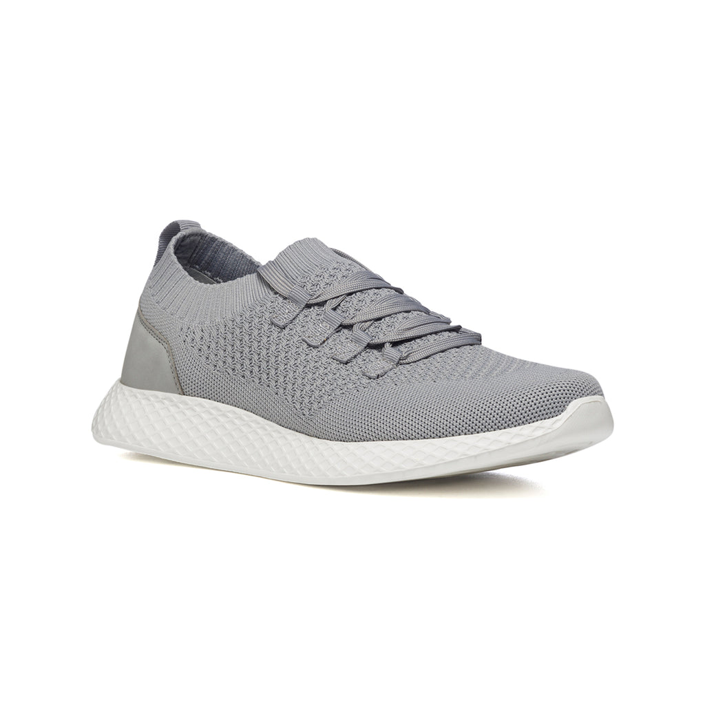 Sneakers grigie in tessuto mesh con colletto elasticizzato Riflessi Urbani
