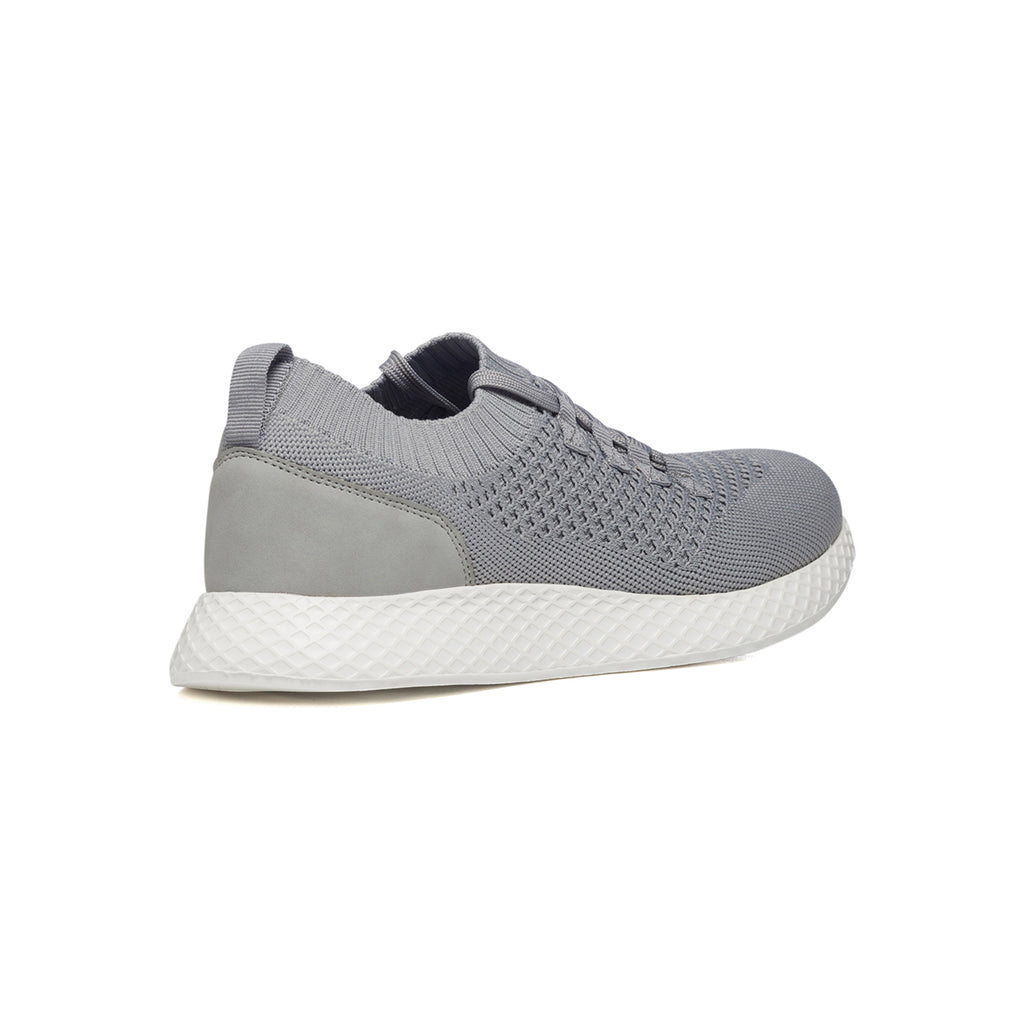 Sneakers grigie in tessuto mesh con colletto elasticizzato Riflessi Urbani