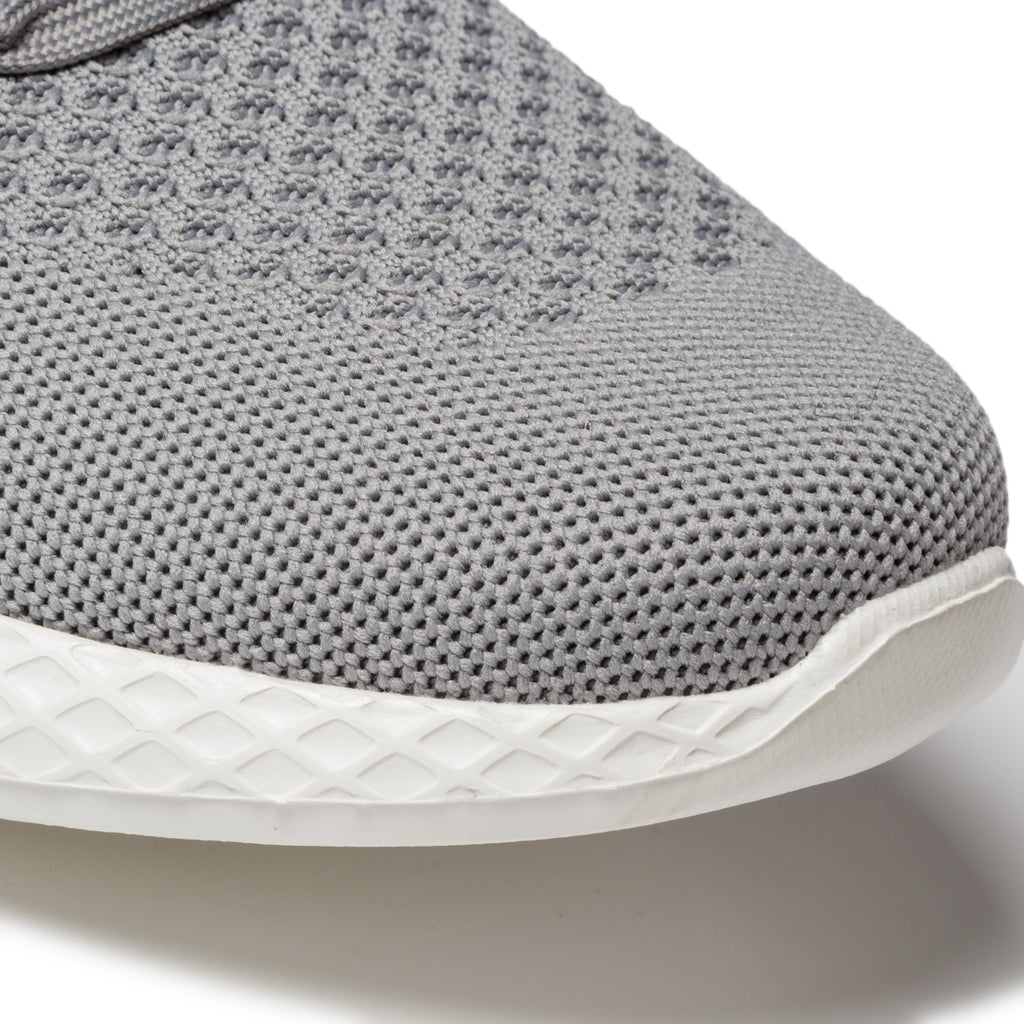 Sneakers grigie in tessuto mesh con colletto elasticizzato Riflessi Urbani