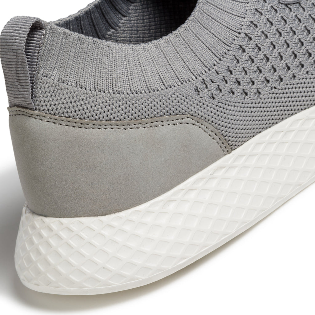 Sneakers grigie in tessuto mesh con colletto elasticizzato Riflessi Urbani