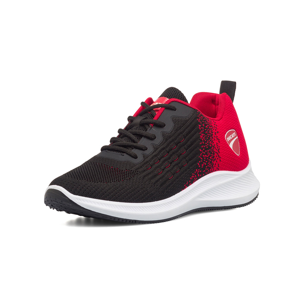 Sneakers rosse e nere in mesh da uomo Ducati