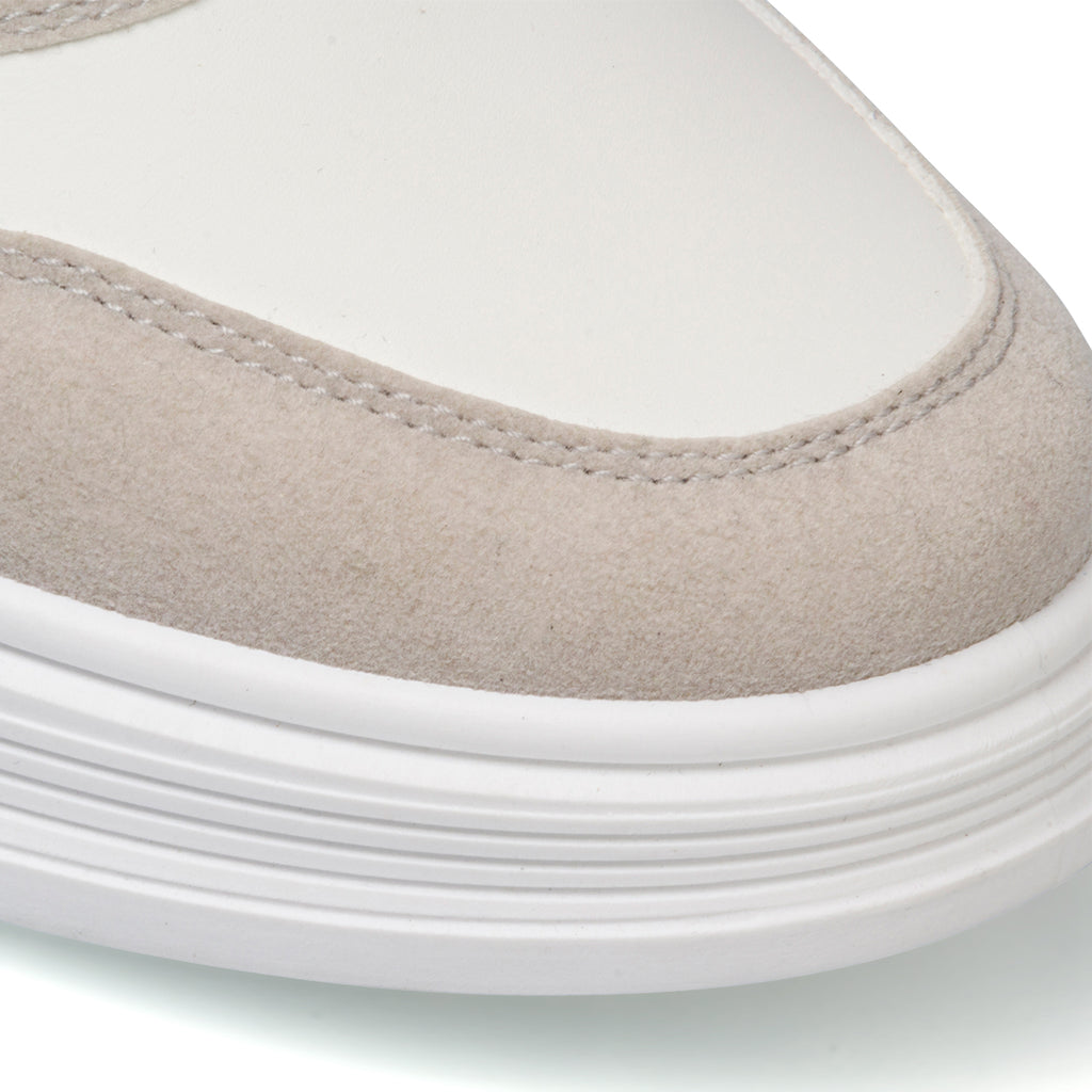 Sneakers bianche da uomo con logo laterale Beverly Hills Polo Club