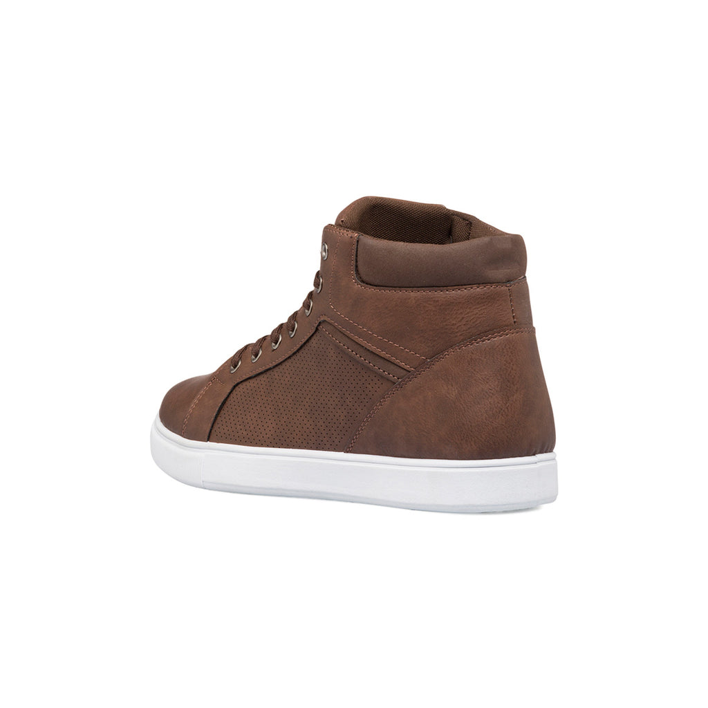 Sneakers alte marroni da uomo con collarino imbottito Patrick