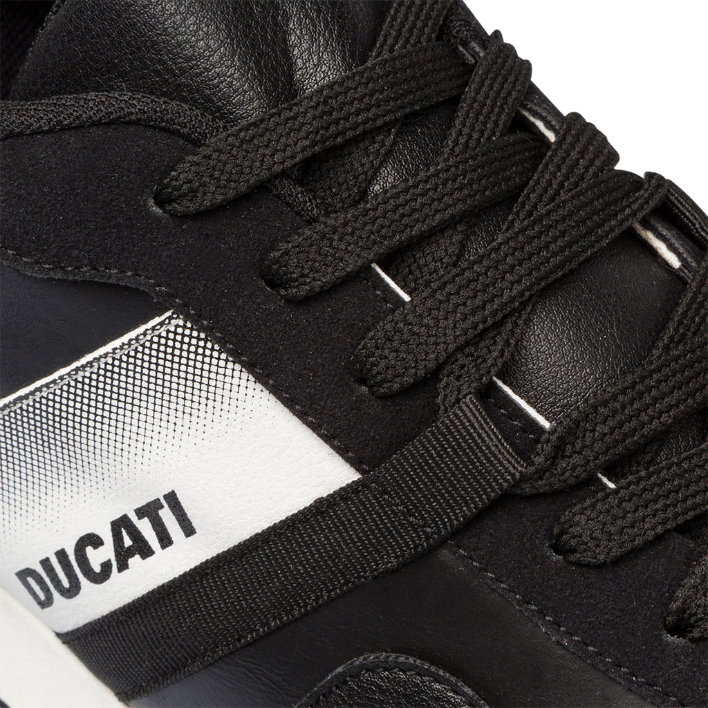 Sneakers nere da uomo con logo laterale a contrasto Ducati