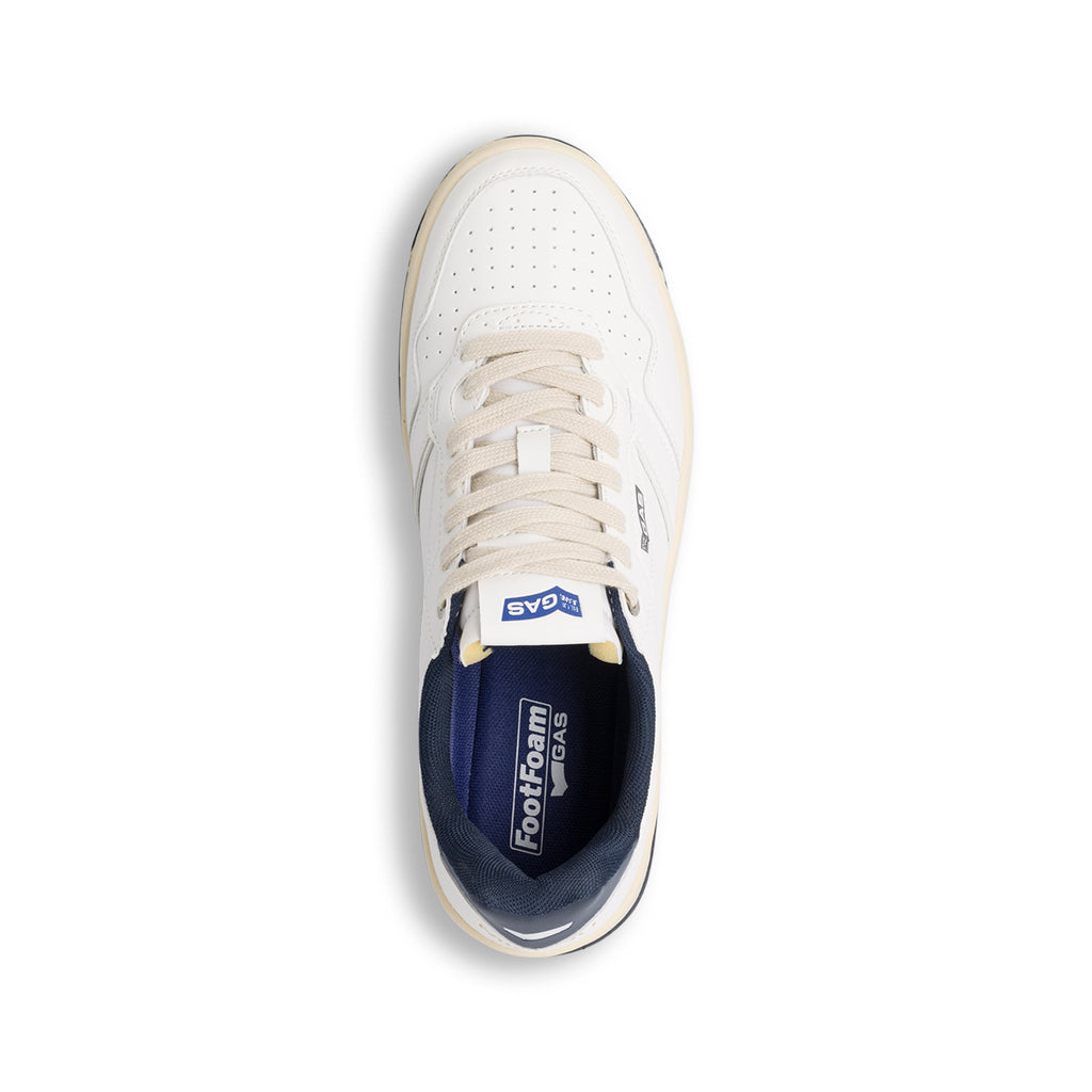Sneakers bianche da uomo con logo laterale Gas