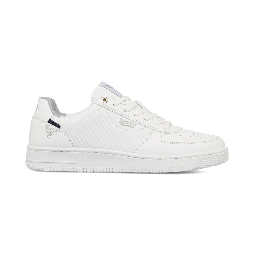 Sneakers bianche da uomo con dettagli traforati Gas