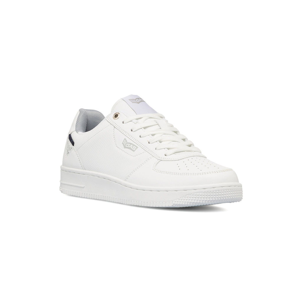 Sneakers bianche da uomo con dettagli traforati Gas