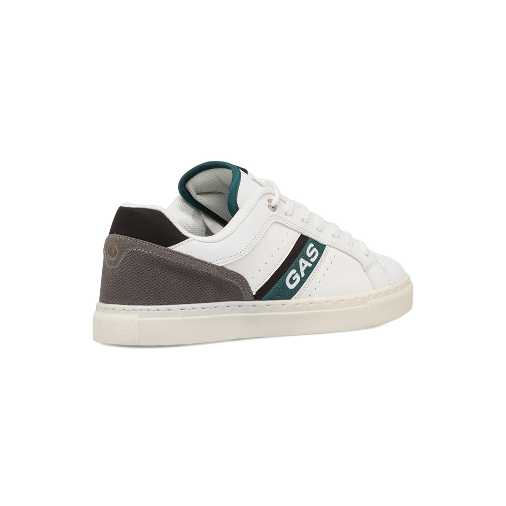 Sneakers bianche da uomo con logo laterale Gas
