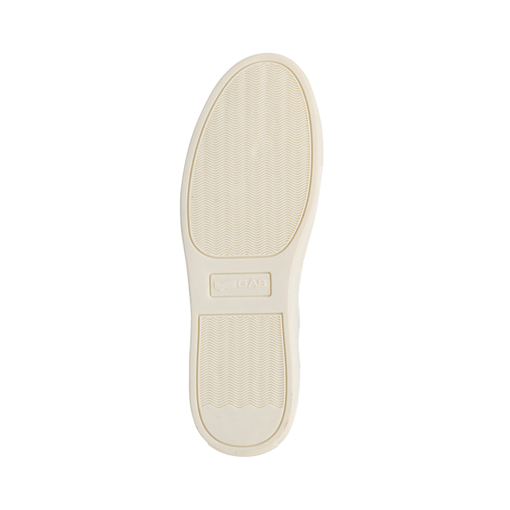 Sneakers bianche da uomo con logo laterale Gas