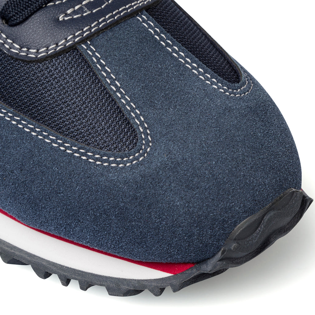 Sneakers blu da uomo con logo laterale Ducati