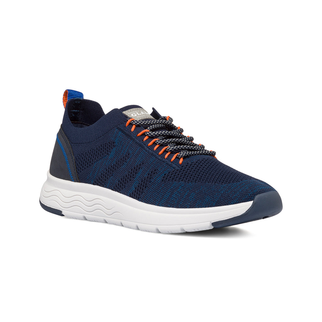 Sneakers slip-on blu in mesh da uomo Glams