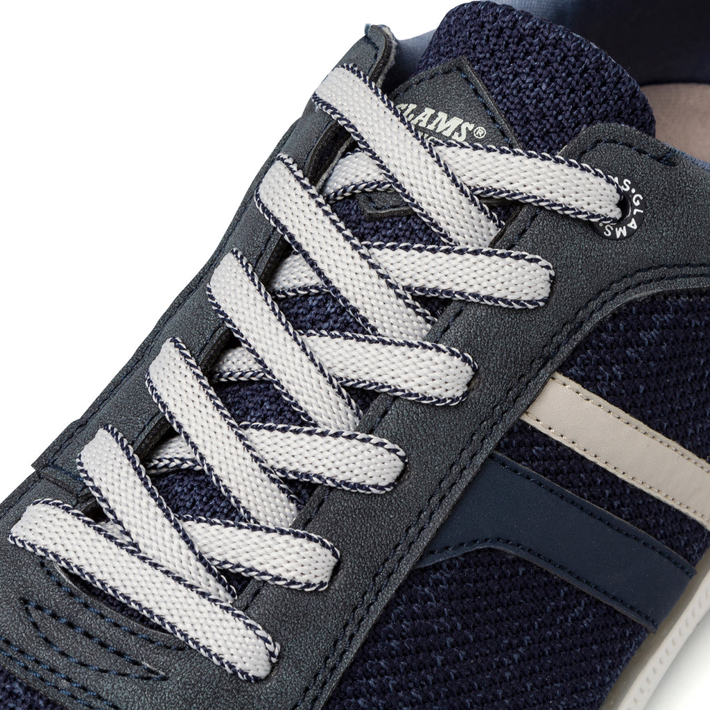 Sneakers blu da uomo in tessuto effetto jeans Glams