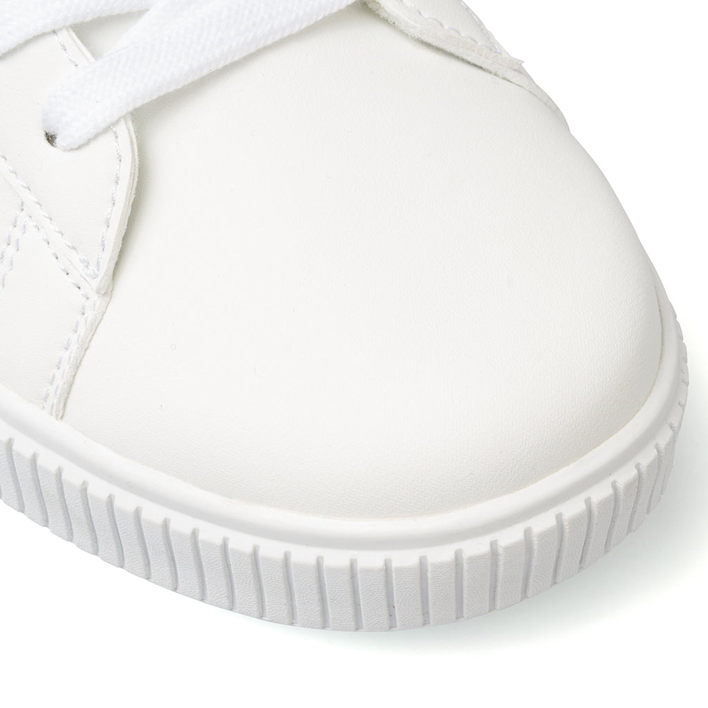 Sneakers bianche da uomo con logo laterale Beverly Hills Polo Club