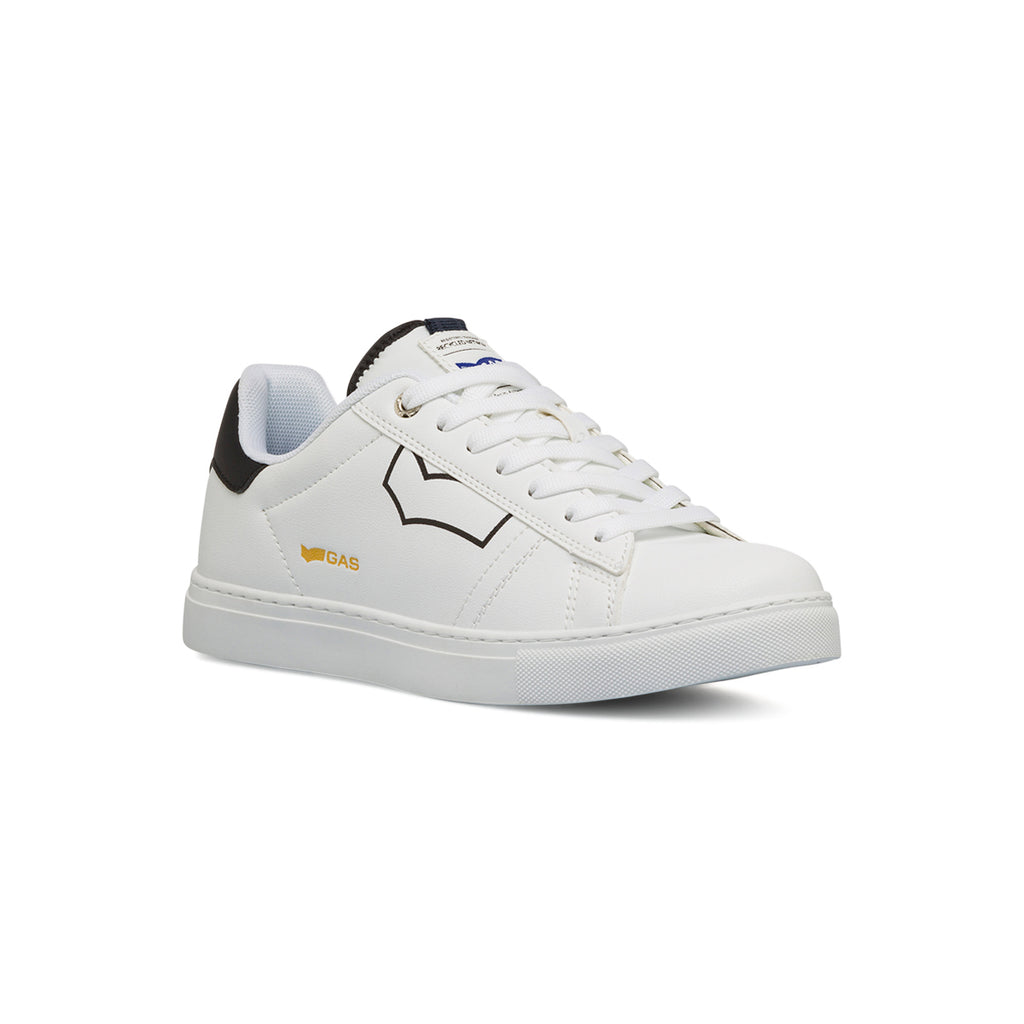 Sneakers bianche da uomo con logo laterale Gas Micol