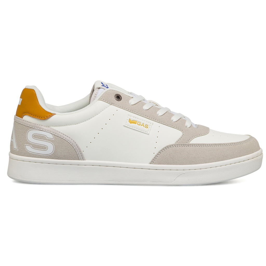 Sneakers bianche da uomo con logo laterale Gas Jeb