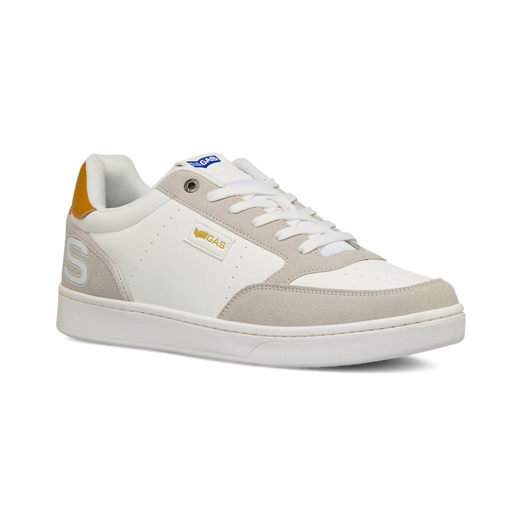 Sneakers bianche da uomo con logo laterale Gas Jeb