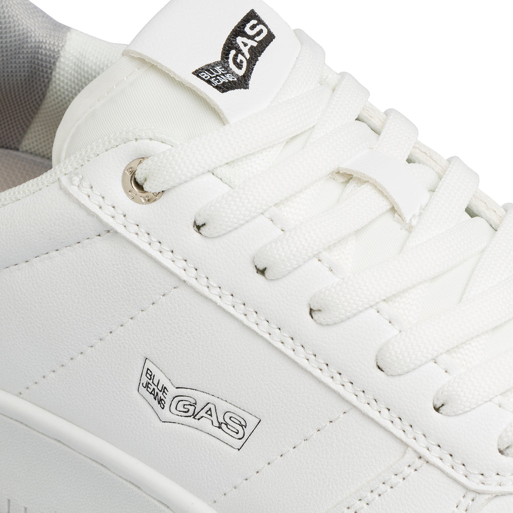 Sneakers bianche da uomo con logo laterale Gas Kevin