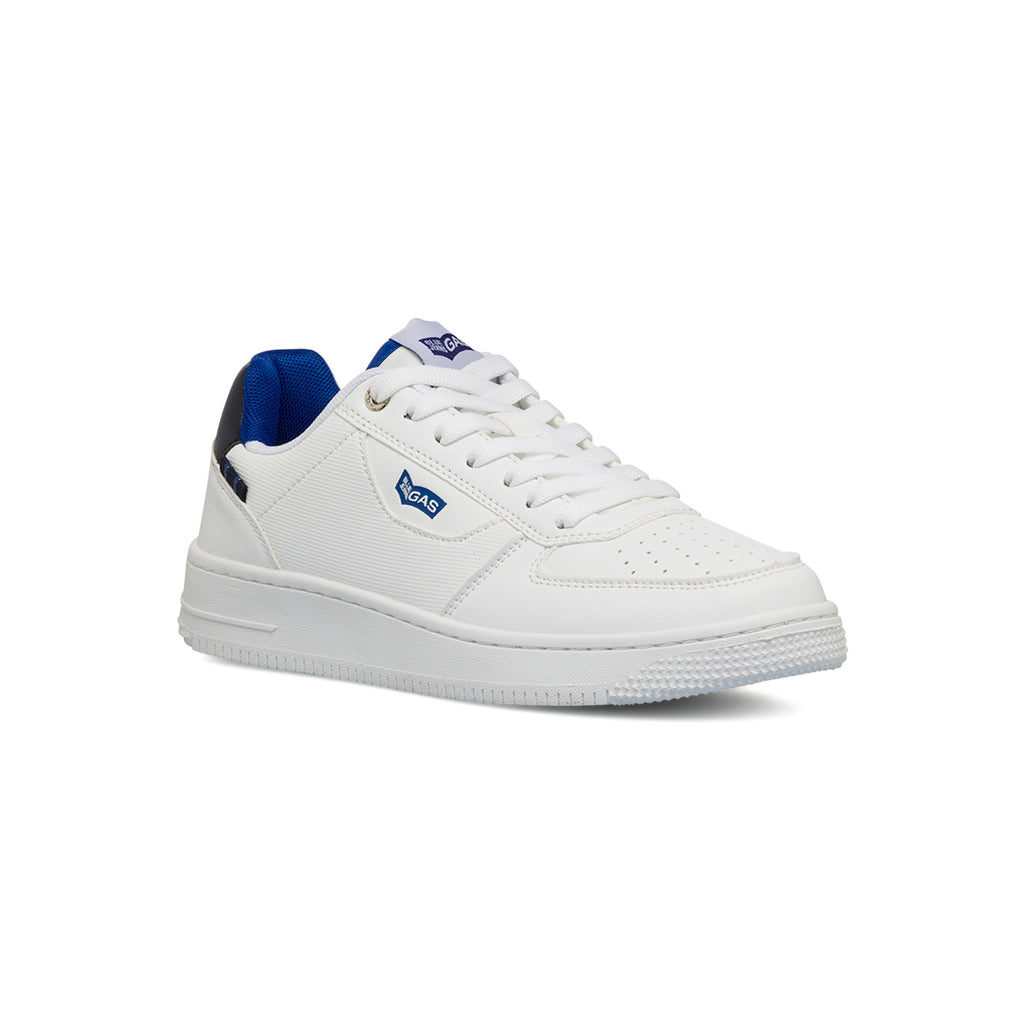 Sneakers bianche da uomo con logo laterale Gas
