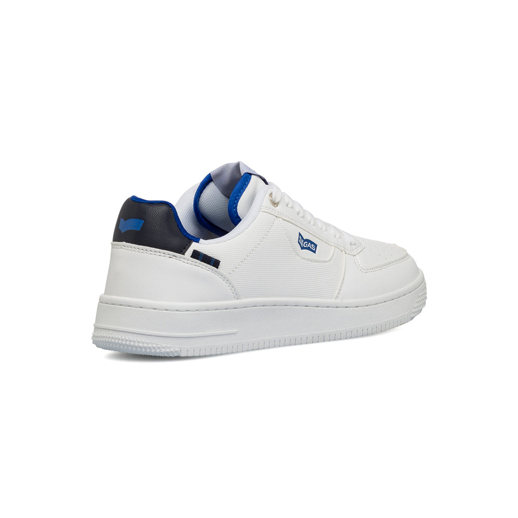 Sneakers bianche da uomo con logo laterale Gas