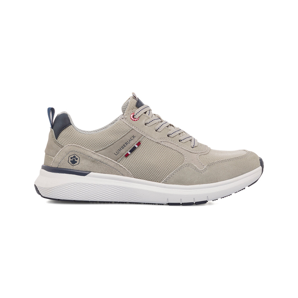 Sneakers grigie da uomo in pelle Lumberjack Neil