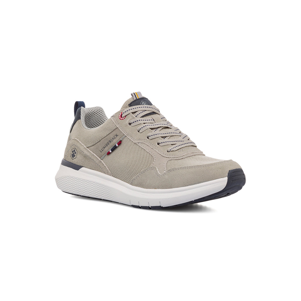 Sneakers grigie da uomo in pelle Lumberjack Neil