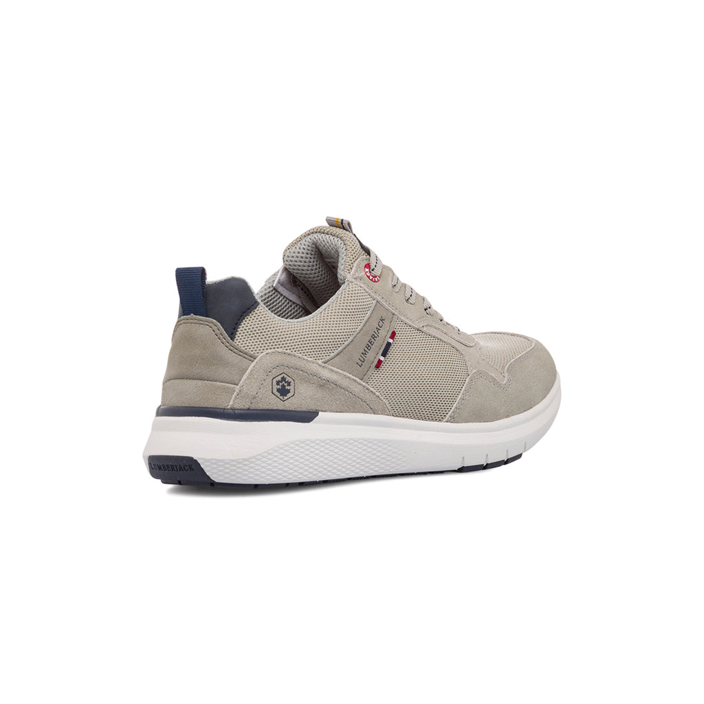 Sneakers grigie da uomo in pelle Lumberjack Neil