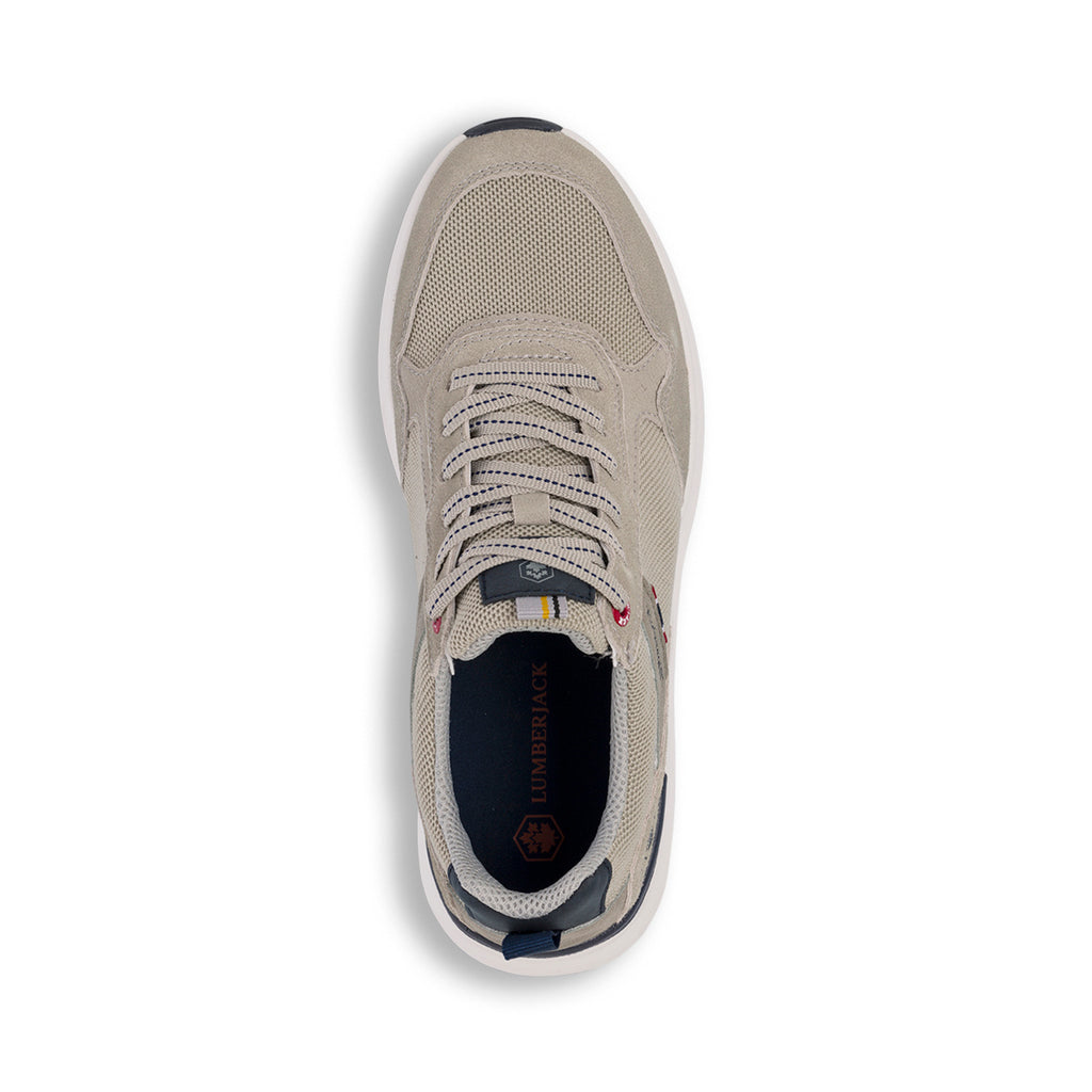 Sneakers grigie da uomo in pelle Lumberjack Neil