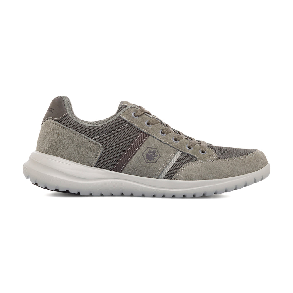 Sneakers grigie da uomo in pelle e tessuto Lumberjack Lee