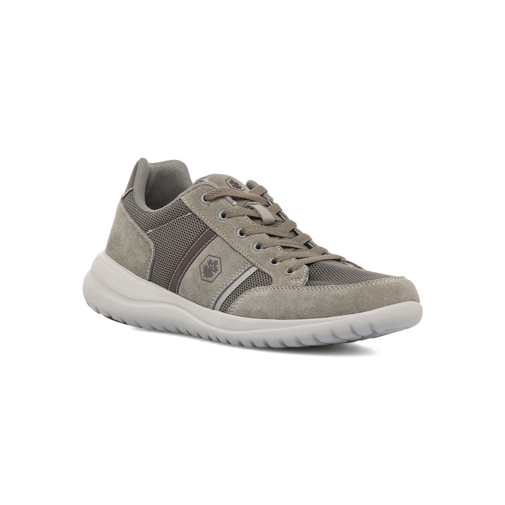 Sneakers grigie da uomo in pelle e tessuto Lumberjack Lee
