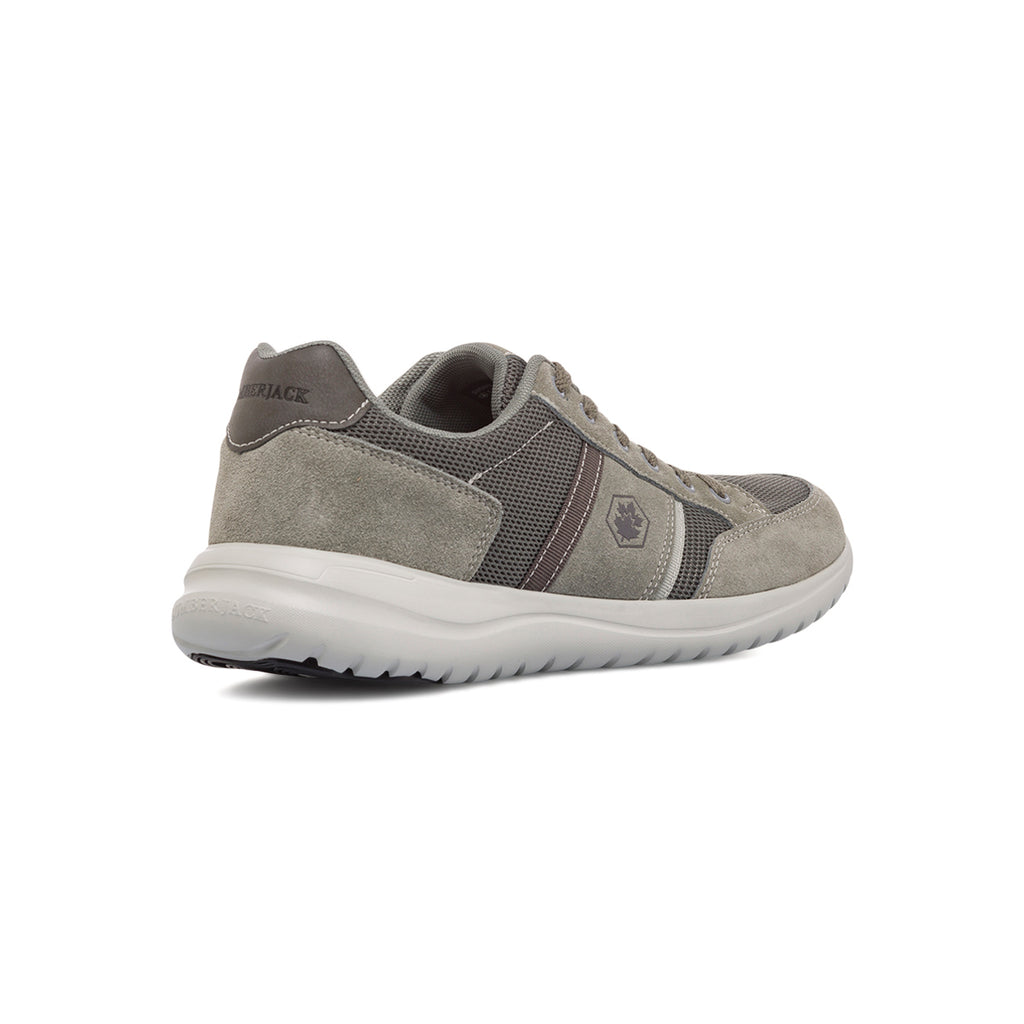 Sneakers grigie da uomo in pelle e tessuto Lumberjack Lee