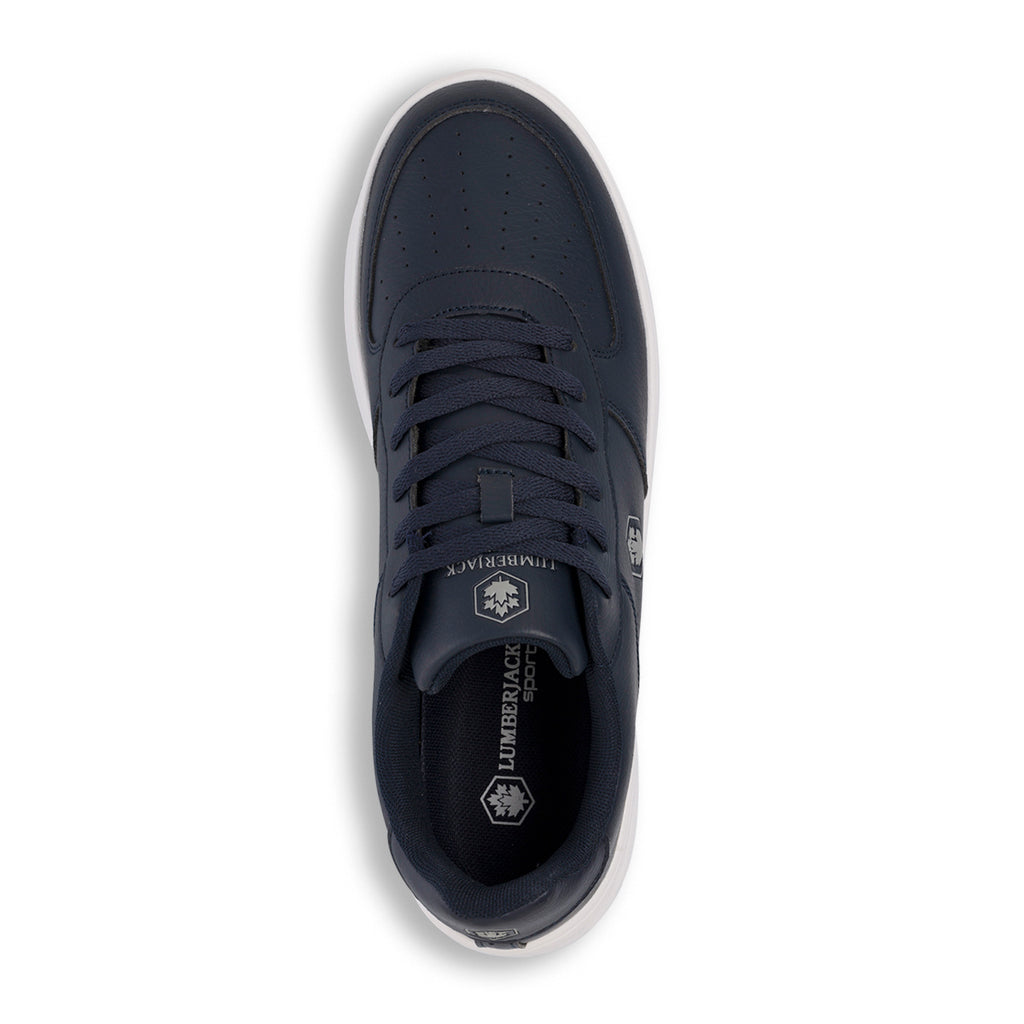 Sneakers blu da uomo con logo laterale Lumberjack Finster