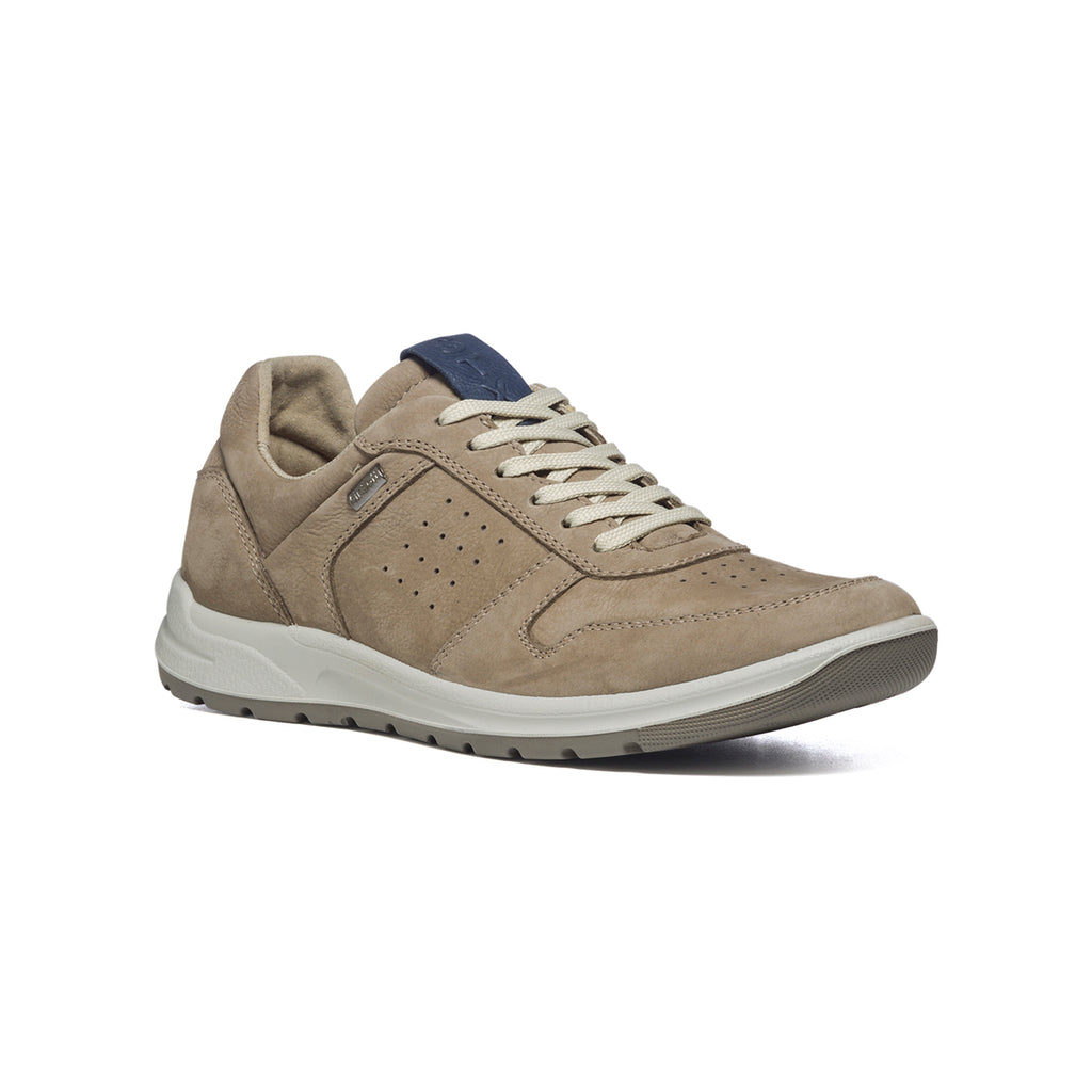 Sneakers taupe in pelle con dettagli traforati Orion