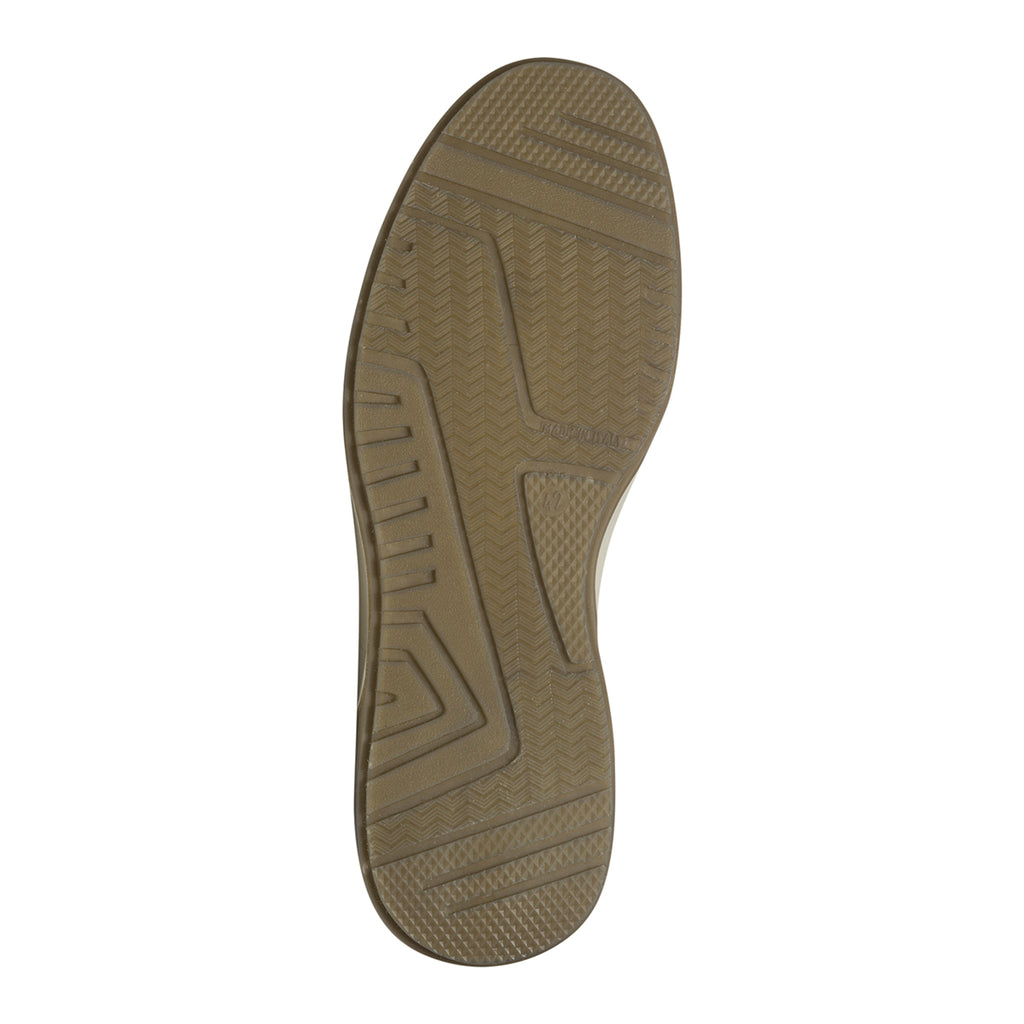 Slip-on taupe in pelle con inserti elastici Orion