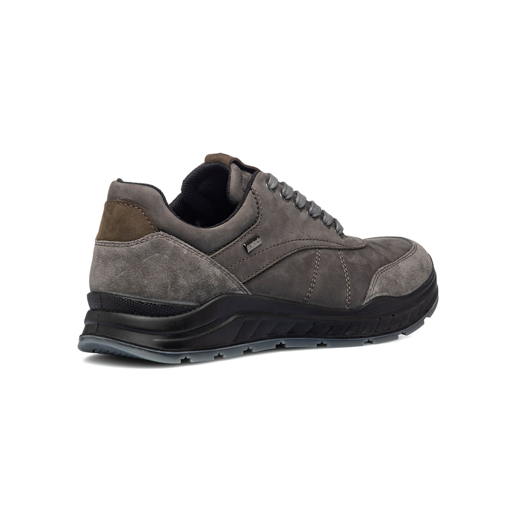 Sneakers grigie in pelle con dettagli scamosciati Orion