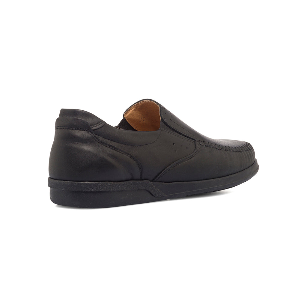 Slip-on comfort nere in pelle da uomo Formawell