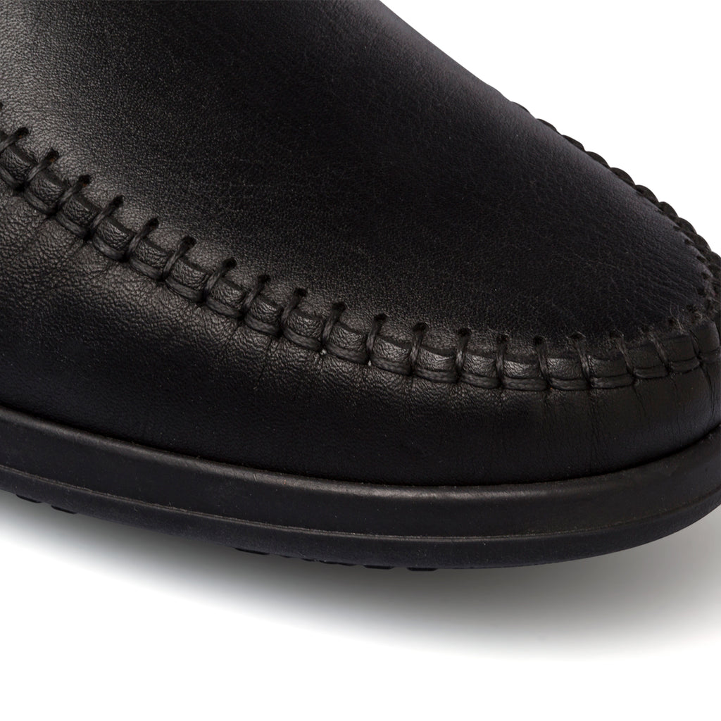 Slip-on comfort nere in pelle da uomo Formawell