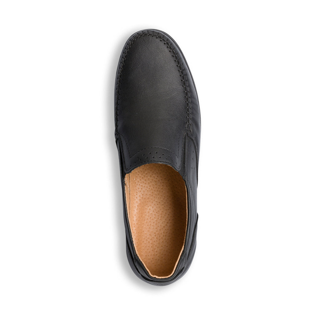 Slip-on comfort nere in pelle da uomo Formawell